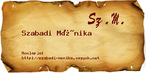 Szabadi Mónika névjegykártya